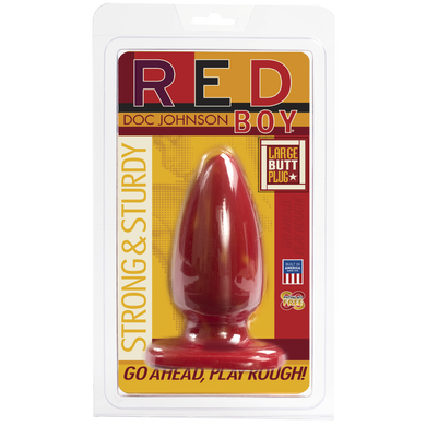 Анальная пробка-втулка Doc Johnson Red Boy - Large 5 Inch, макс. диаметр 5,5см