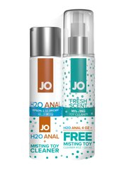 Комплект System JO GWP - H2O Anal Original Lubricant 120 мл + Misting Toy Cleaner 120 мл