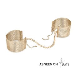 Наручники Bijoux Indiscrets Desir Metallique Handcuffs - Gold, металлические, стильные браслеты