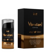 Рідкий вібратор Intt Vibration Coffee (15 мл), густий гель, дуже смачний, діє до 30 хвилин