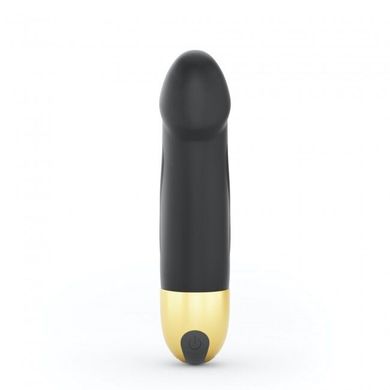 Вібратор Dorcel Real Vibration S Gold 2.0, діаметр 3,7см, перезаряджається, для точки G, водостійкий