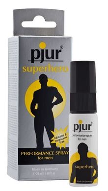 Пролонгирующий спрей pjur Superhero Spray 20 мл, впитывается в кожу, натуральные компоненты