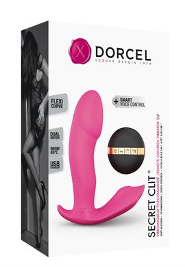 Вибратор Dorcel Secret Clit с подогревом и пультом ДУ, можно под одежду, голосовое управление