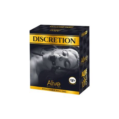 Воздухопроницаемый кляп Alive Discretion Black