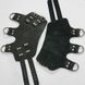 Поножи манжеты для подвеса за ноги Leg Cuffs For Suspension из натуральной кожи, цвет черный