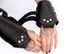 Манжеты для подвеса за руки Kinky Hand Cuffs For Suspension из натуральной кожи, цвет черный