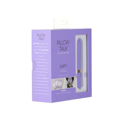 Роскошный вибратор PILLOW TALK - Special Edition Flirty Purple с кристаллом Сваровски