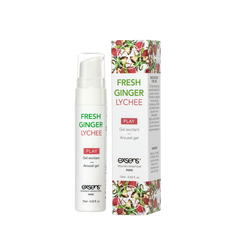 Стимулирующий гель EXSENS Kissable Fresh Ginger Litchi 15мл, можно для поцелуев, охлаждающий