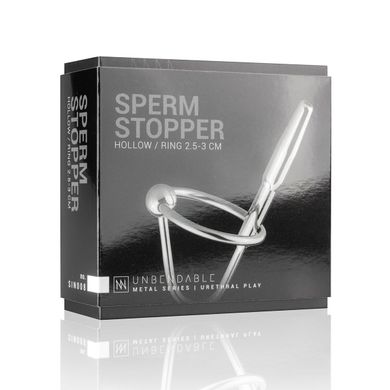 Уретральный стимулятор Sinner Gear Unbendable - Sperm Stopper Hollow Ring, 2 кольца (2,5 см и 3 см)